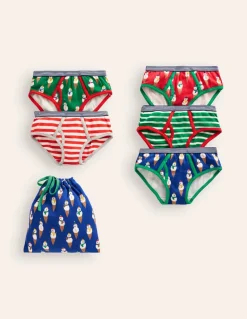 Underwear 5 Pack-Multi Christmas-Boden Flash Sale