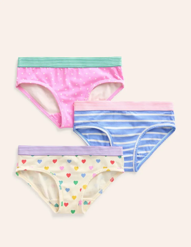 Underwear 3 Pack-Multi Hearts-Boden New