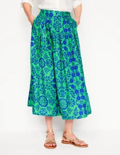 Verity Linen Midi Skirt-Structured Meadow-Boden Flash Sale