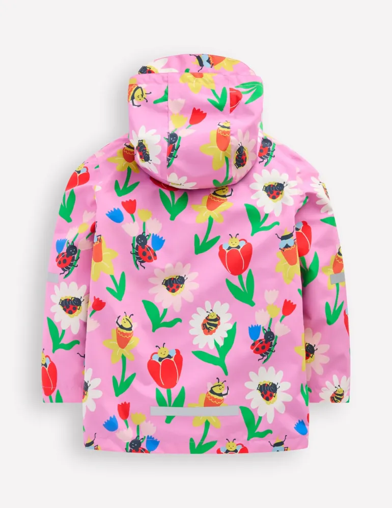 Waterproof Fisherman's Jacket-Pink Spring Garden-Boden Best