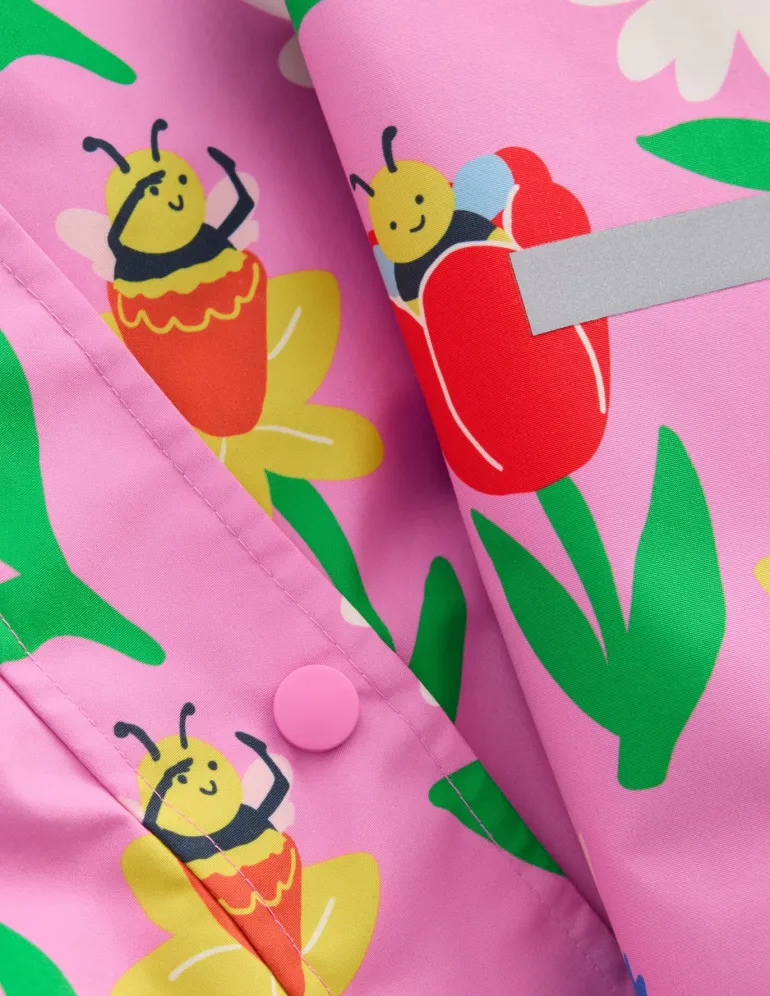 Waterproof Fisherman's Jacket-Pink Spring Garden-Boden Best