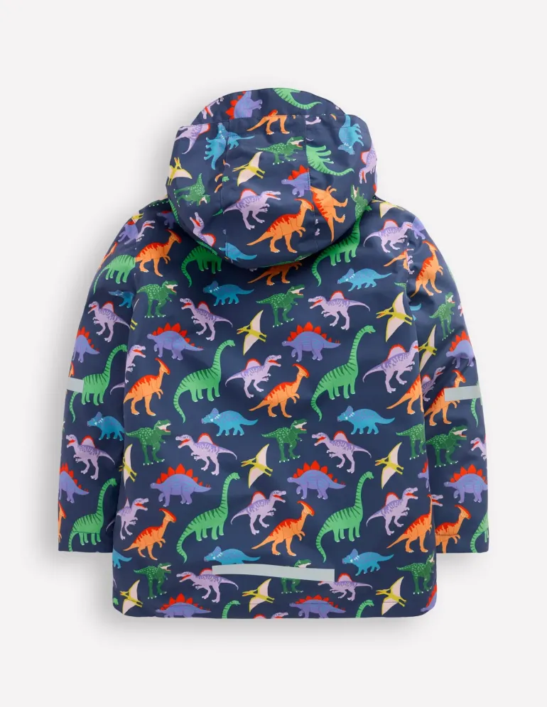 Waterproof Fisherman's Jacket-Robot Blue Dinos-Boden Hot