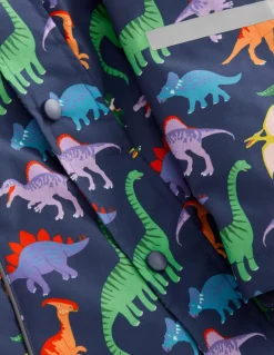 Waterproof Fisherman's Jacket-Robot Blue Dinos-Boden Hot