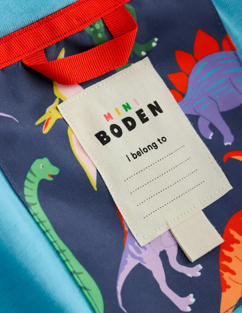 Waterproof Fisherman's Jacket-Robot Blue Dinos-Boden Hot