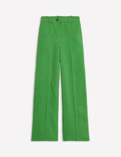 Westbourne Linen Pants-Iguana Green-Boden Cheap