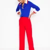 Westbourne Ponte Trousers-Hot Pepper-Boden Store