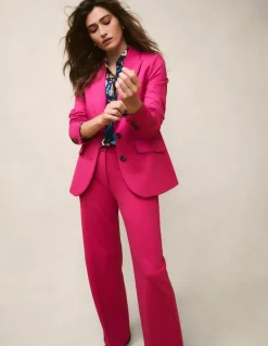 Westbourne Ponte Trousers-Pink Peony-Boden Best Sale