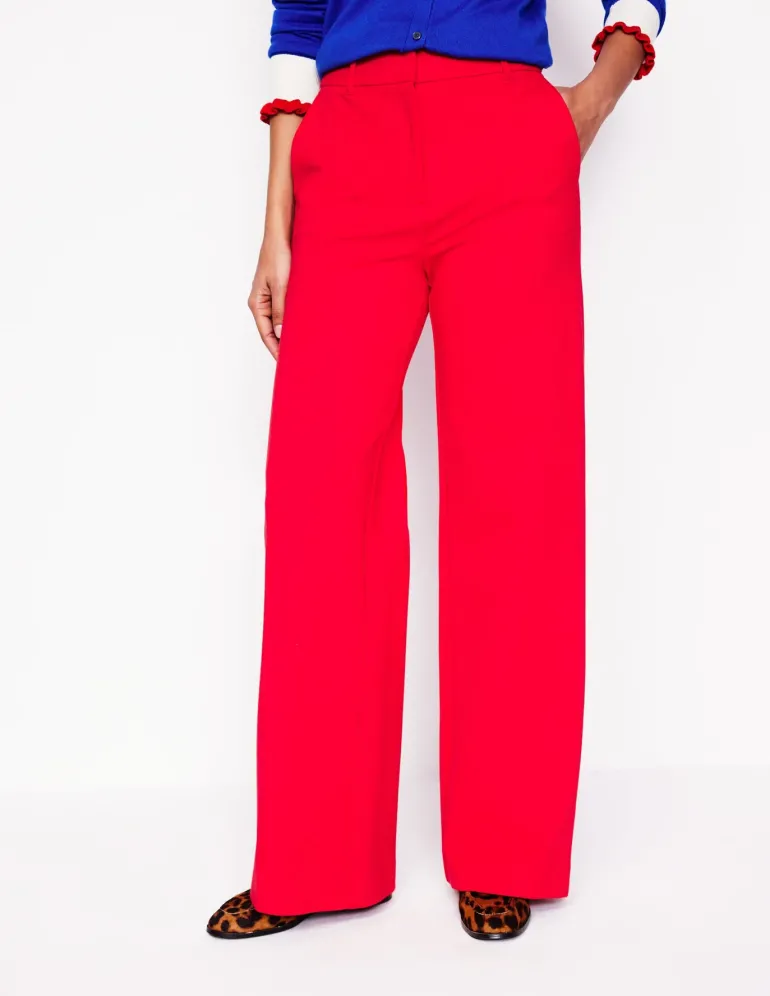 Westbourne Ponte Trousers-Hot Pepper-Boden Store