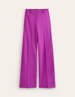 Westbourne Ponte Trousers-Regal Purple-Boden Fashion