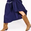 Western Knee High Boots-Rusty Tan Suede-Boden Clearance