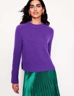 Wide Sleeve Cashmere Sweater-Ameythyst Purple-Boden Flash Sale