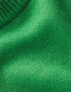 Wide Sleeve Cashmere Sweater-Bright Green-Boden Best