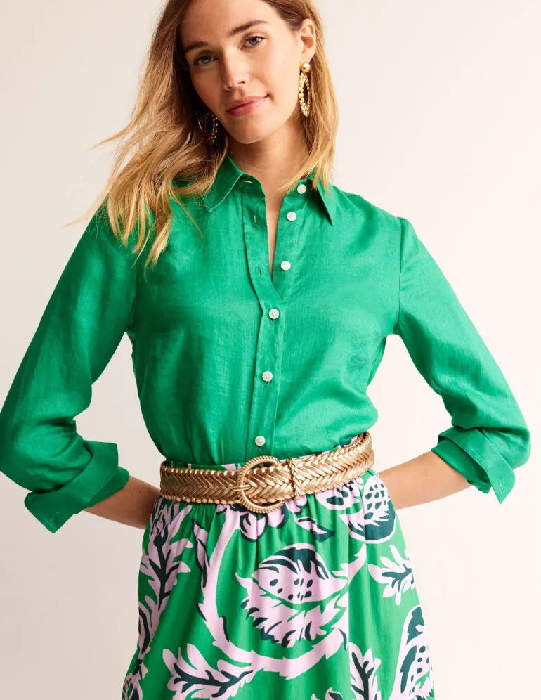 Woven Leather Belt--Boden New