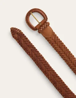 Woven Leather Belt--Boden New