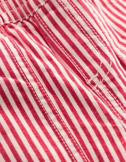 Woven Pull Ons-Soft Ivory/Poppy Red-Boden Discount