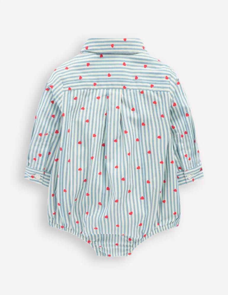 Woven Shirt Body-Ticking Confetti Heart-Boden Outlet
