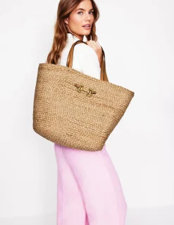 Woven Snaffle Tote--Boden New