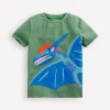 Zipper Applique T-Shirt-Newt Green Dinosaur-Boden Fashion
