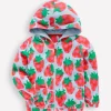 Zip-Through Towelling Hoodie-Misty Blue Strawberry-Boden Online